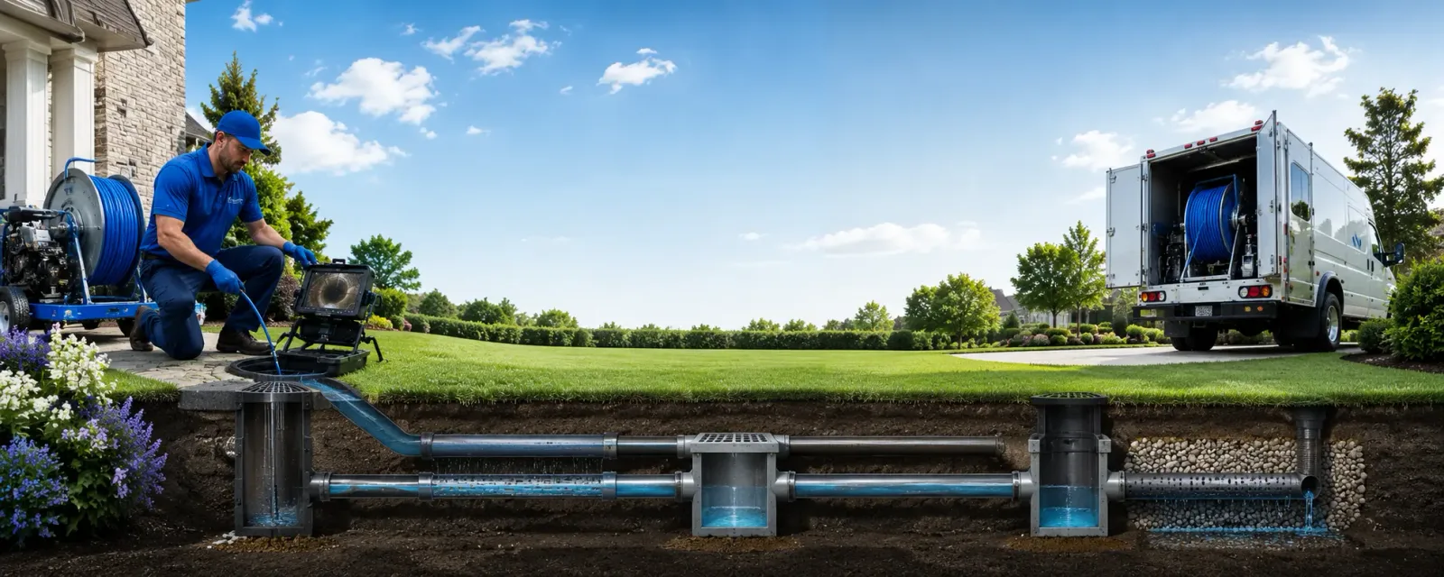 Outdoor drain cleaning information for Dover, NC